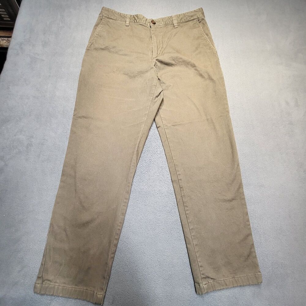 Dickies Pants Mens 32x27 Brown Regular Fit Straight Leg Chino Work Pants